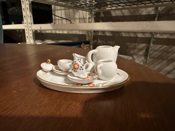 Cute Miniature Porcelain Tea Set