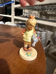 Little Gardner Girl Porcelain Figurine Goebel Hummel