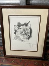 Artwork Of A Cat By Tony Torres Siamese