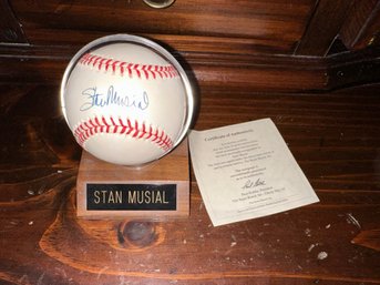 Stan Musial Authenticated And Autographed Baseball