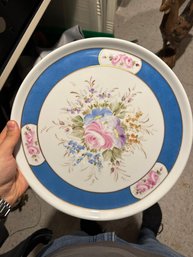 Vintage Beautiful Flowered Platter