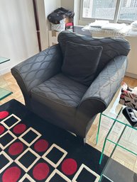 Retro Black Armchair With Patterns