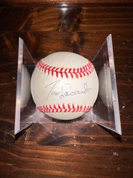 Tom Lasorda Autographed Baseball