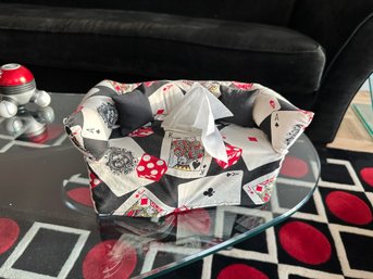 Kleenex Couch Tissue Box With Dice And Playing Card Cover