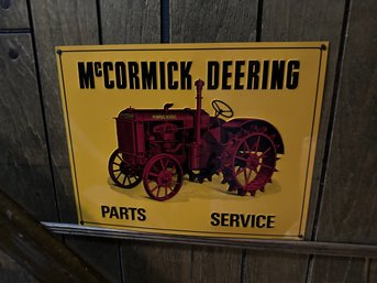 Victory Vintage Signs Reproduction McCormick Deering Parts Service Sign