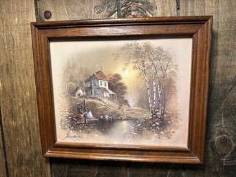 Andres Orpinas Art Print Vintage Wooden Framed