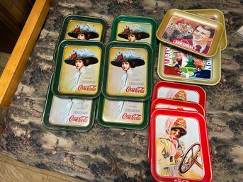 Set Of 12 Coca Cola Metal Coasters