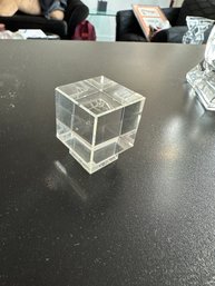 Crystal Glass Block Cube