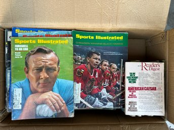 Boxes Of Old Sports Illustrated Magazines