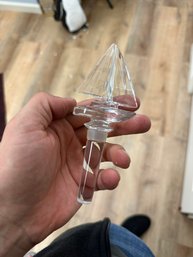 Crystal Sailboat Glass Bottle Stopper