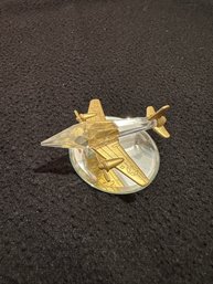 Handcrafted Crystal Airplane