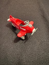 Vintage 1997 Collector Edition Red Metal Coca Cola 1:18 Scale Pedal Plane