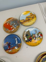 Set Of 4 Looney Tunes Hare Way To The Stars Collectors Plates