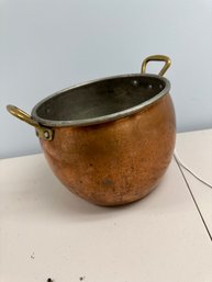 Vintage Ruffoni Italy 14 Qt Hammered Copper Stock Pot