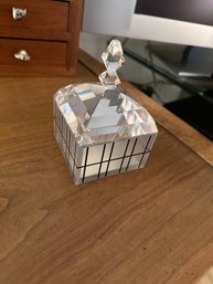 Vintage Swarovski Crystal Op Art Box By Anna Gili