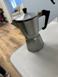 Antique Italian Aluminum Espresso Coffee Maker