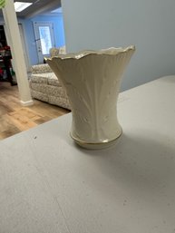 Lenox Porcelain Scalloped Leafy Vase