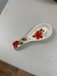 Vintage Gorgeous Floral Spoon Rest