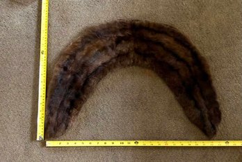 Small Crescent Shaped Fur Scarf