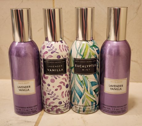 (4) BATH AND BODY WORKS Scented Room Sprays