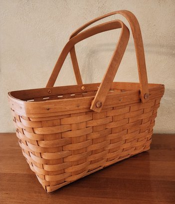 Vintage Handmade LONGABERGER Basket 1994