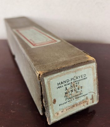 Vintage Player Piano Song Roll