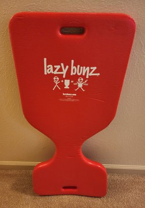 Lazy Bunz Red Vinyl Foam Saddle Float Seat/Mat With Handles