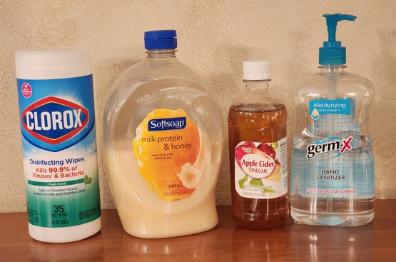 Assortment Of Household Cleaning Essentials