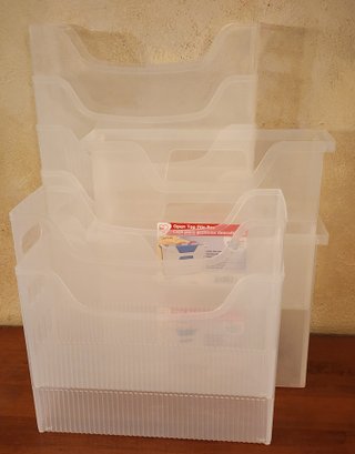 Assortment Of Open Top File Box Containers