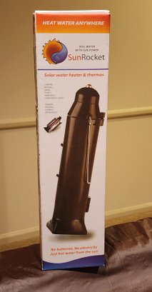 Brand New SUN ROCKET Solar Water Heater And Thermos