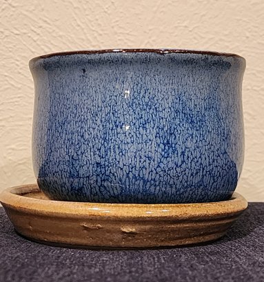 Home Candle In Stoneware Vessel