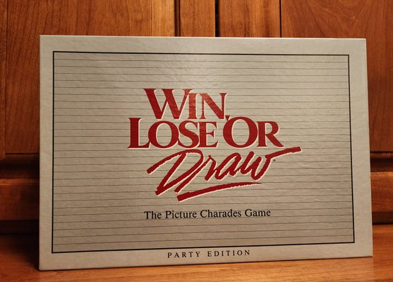 Vintage WIN, LOSE OR DRAW Party Edition Board Game Family Night