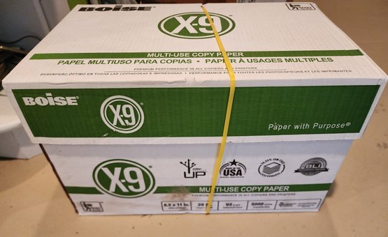Sealed Box Of BOISE Multi Use Printer Paper (5000 Sheets)