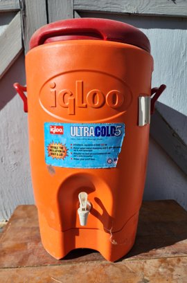 Orange IGLOO Ultra Cold Cooler
