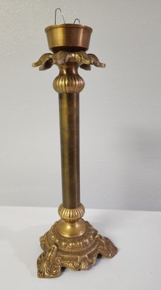 Vintage Heavy Brass Candle Holder