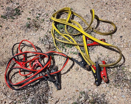(2) Pairs Of Automotive Jumper Cables