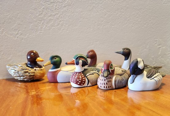 Assortment Of Decorative AVON Ducks And Made In Paraguay Selection