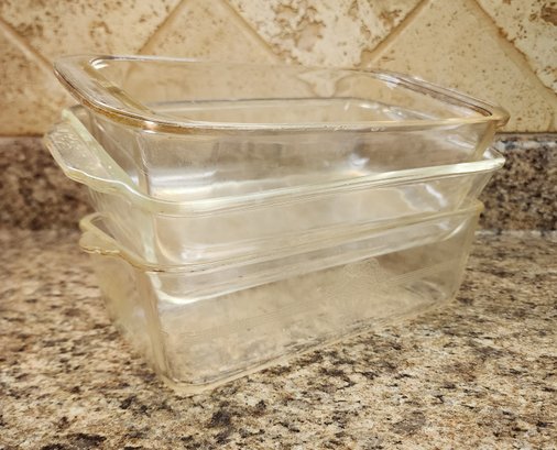 (3) Glass Baking Dishes - PYREX, Anchor HAWKING, GlasBake