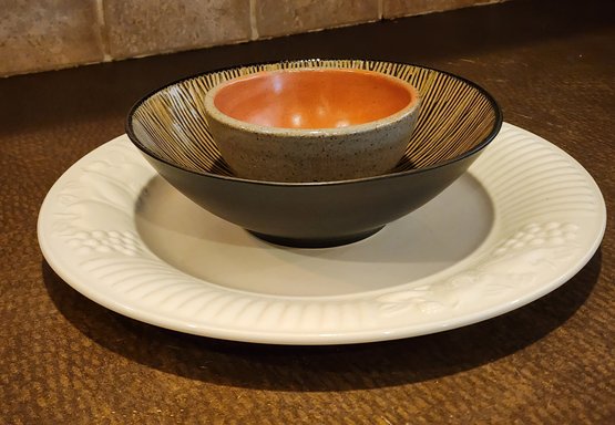 Assortment Of (3) Ceramic Tableware Selections