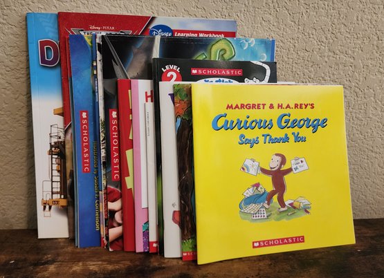 Assortment Of Children's Softback SCHOLASTIC Books Feat. CURIOUS GEORGE Says Thank You