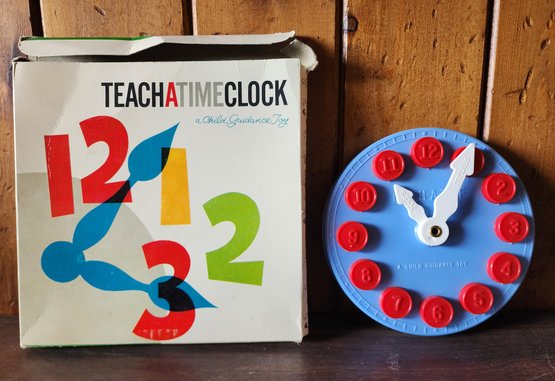Vintage TEACH A TIME Clock