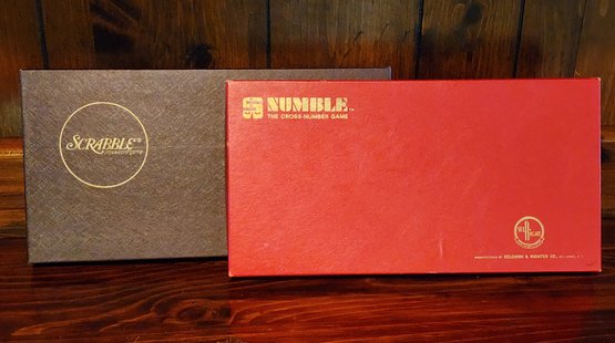Vintage NUMBLE And SCRABBLE Board Games