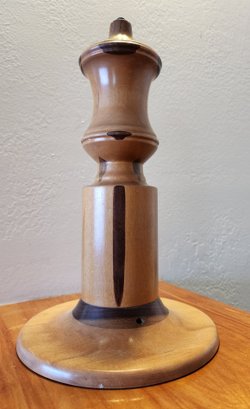 Vintage Hand Turned Wooden Lamp Base