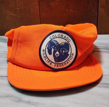 Vintage Orange COLORADO WILDLIFE FEDERATION Snapback Hat