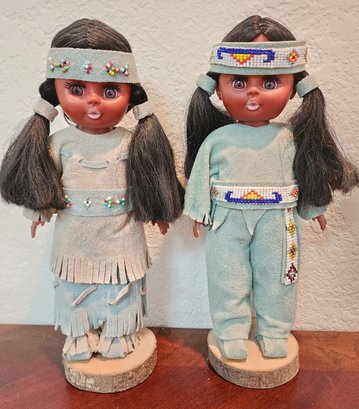 (2) Native American Style Dolls