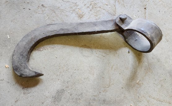 Antique Forged Large Hook Industrial Farm