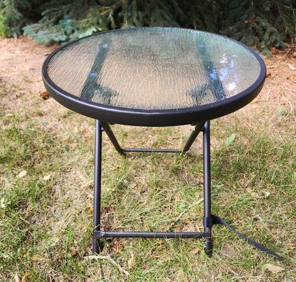 Pre Owned Jacklyn Smith STRATHMORE Folding Side Table Outdoor #1