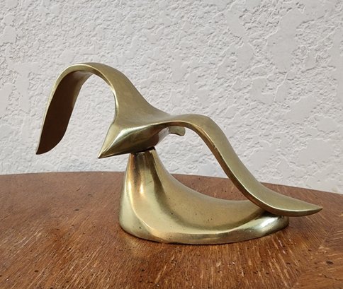 Vintage Brass Decorative Bird Figure