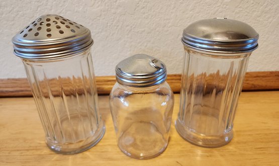 Vintage Glass And Metal Top Coffee Accessories