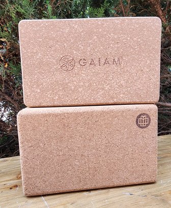 Set Of GAIAM Yoga Cork Block